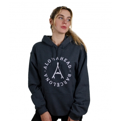 LOGO HOODIE - DARK HEATHER