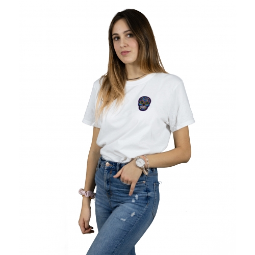 PURPLE SKULL - WHITE