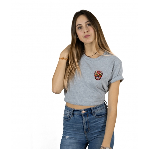 LIGHT PINK SKULL - GRAY