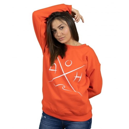 GRAPHIC SWEATSHIRT- ORANGE