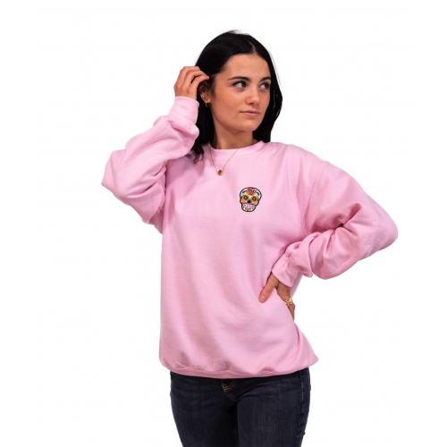 PINK SWEATSHIRT - SKULL