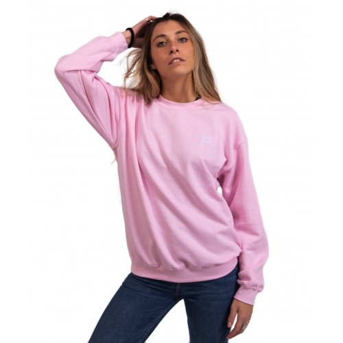 PINK SWEATSHIRT - WHITE ALPHABET