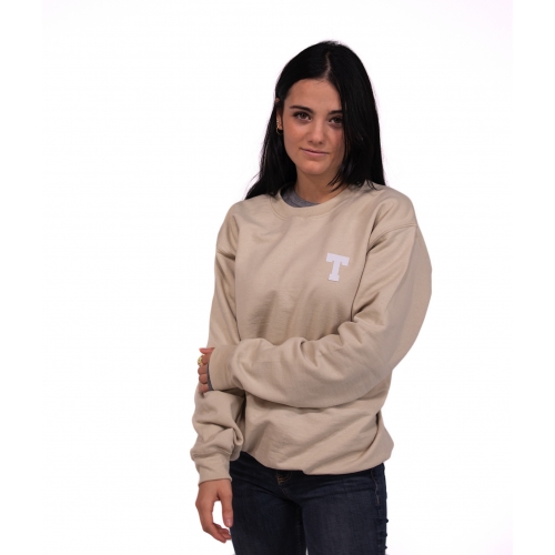 SAND SWEATSHIRT - WHITE ALPHABET
