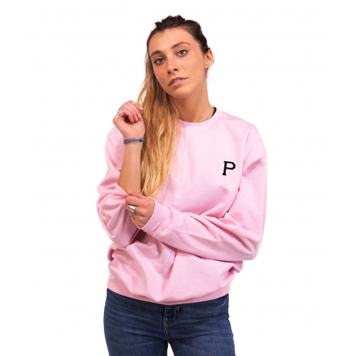 PINK SWEATSHIRT - BLACK ALPHABET